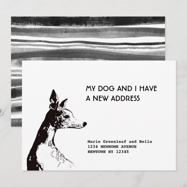 Flache Ankündigungskarte Ankündigung (Vorne/Hinten)