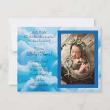 Flache Ankündigungskarte