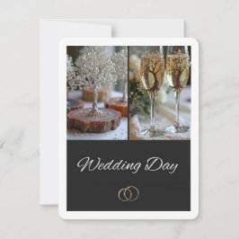 Flache Ankündigungskarte Ankündigung