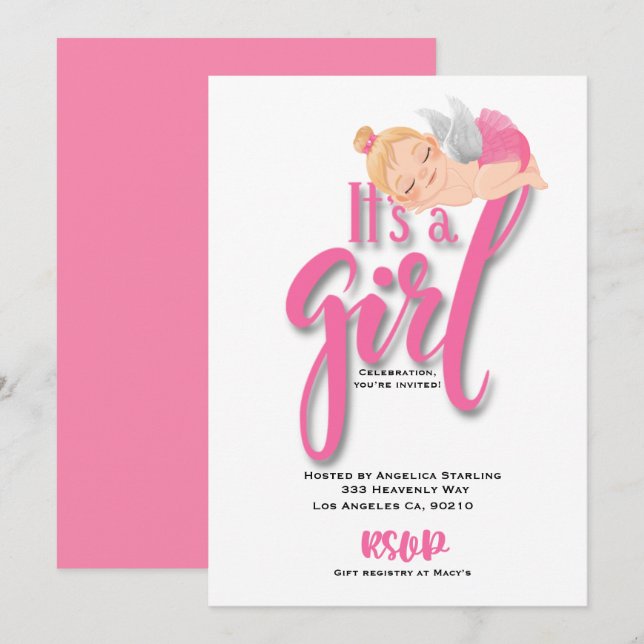 Flache Ankündigungskarte Ankündigung (Vorne/Hinten)