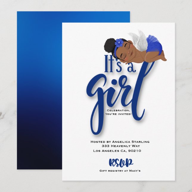 Flache Ankündigungskarte Ankündigung (Vorne/Hinten)