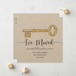 Flache Ankündigungskarte Ankündigung