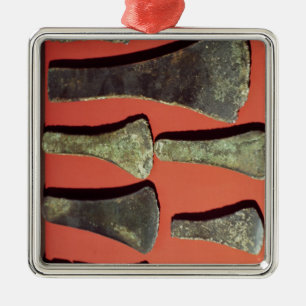 Flache Äxte, prähistorisch Ornament Aus Metall