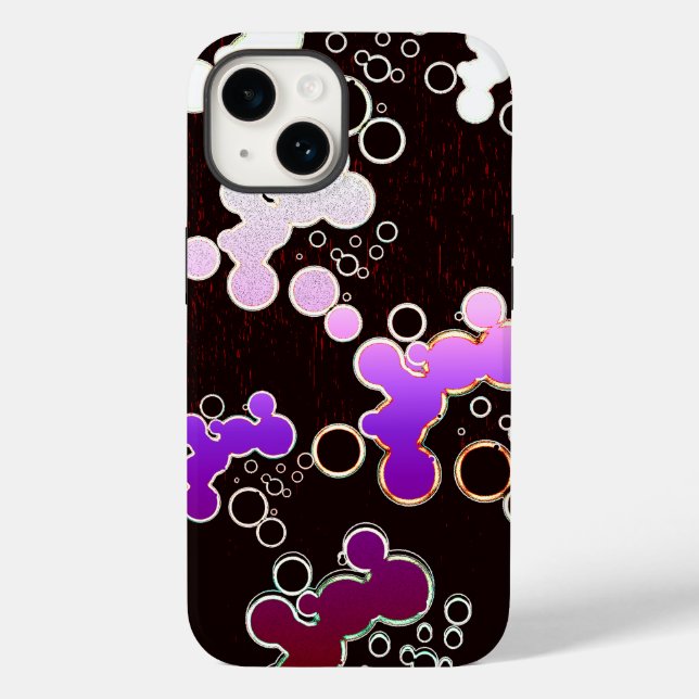 Flache Blasen P P Case-Mate iPhone Hülle (Rückseite)
