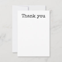 Flache Dankeskarte