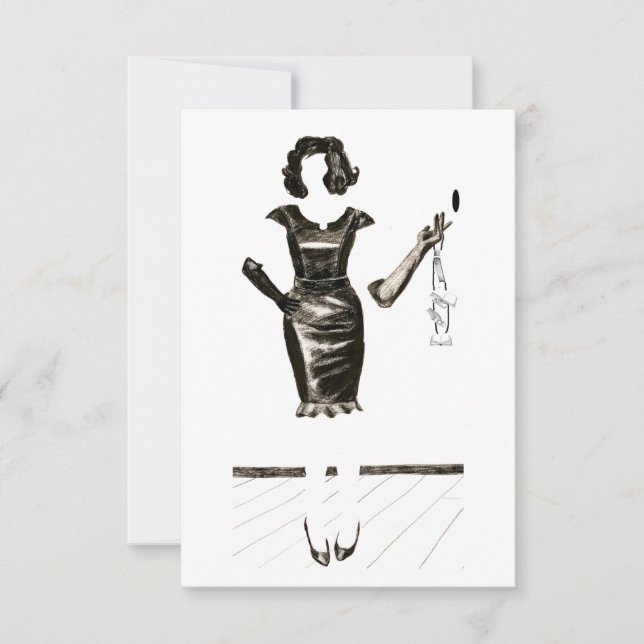 Flache Dankeskarte (Vorderseite)