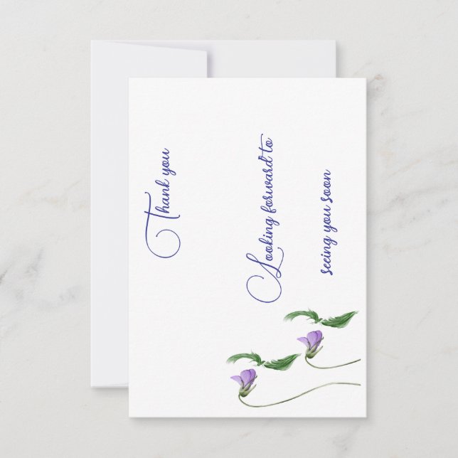 Flache Dankeskarten Dankeskarte (Vorderseite)