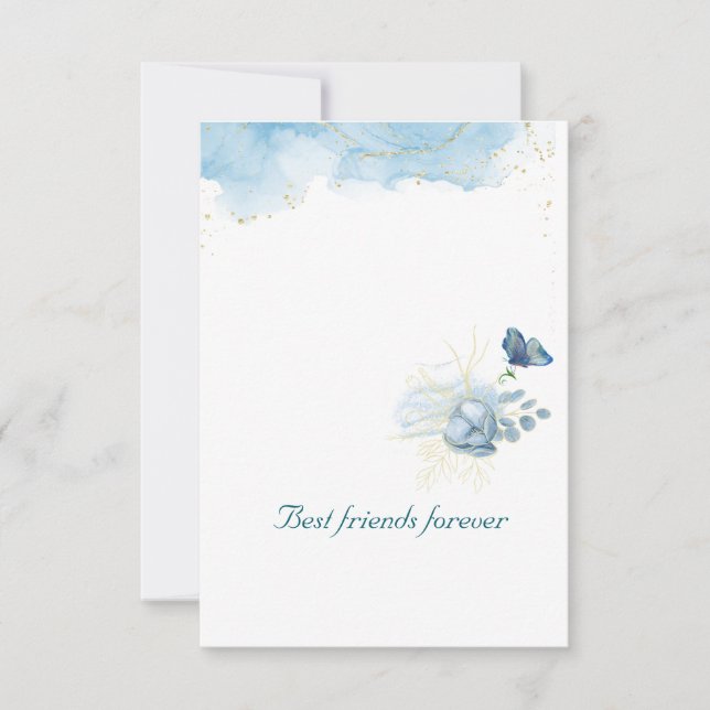 Flache Dankeskarten Dankeskarte (Vorderseite)