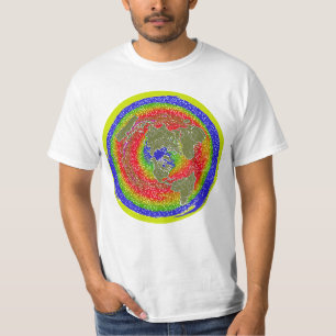 Flache Erde 1 Vertretungstemperatur- u. T-Shirt