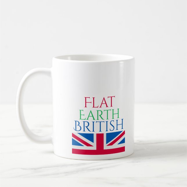Flache Erde Briten Kaffeetasse (Links)