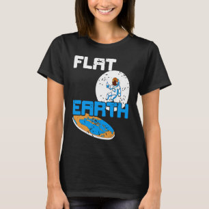 FLACHE Erde Retro Vintage Flacherde Gesellschaft P T-Shirt