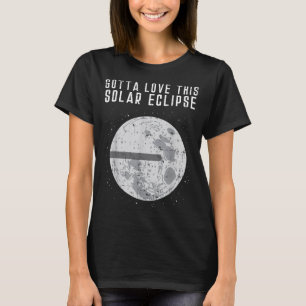 Flache Erde Sonnenfinsternis Mond Lustige Verschwö T-Shirt