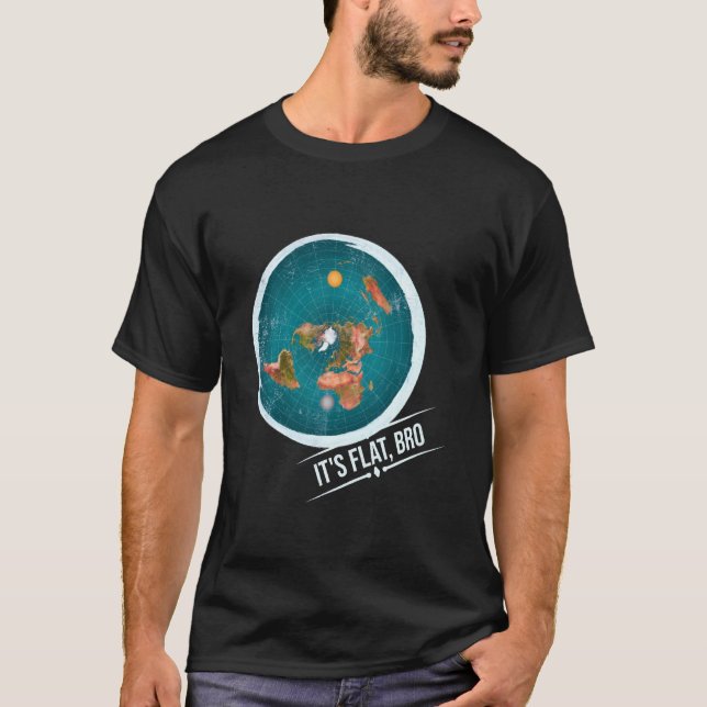 flache Erde T-Shirt (Vorderseite)