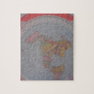 Flache Erdkarte Puzzle