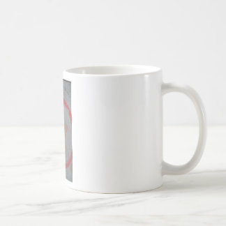 Flache Erdkarte Tasse
