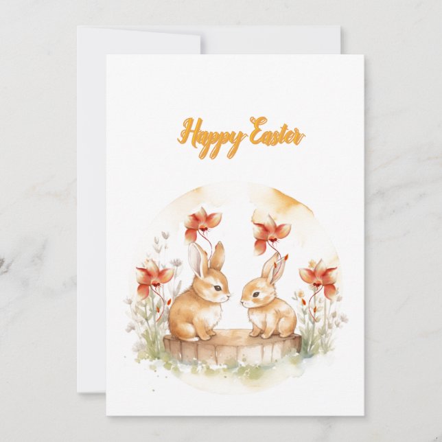 Flache Feiertagskarte (Vorderseite)