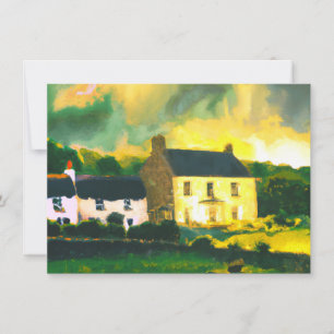 Flache Feiertagskarte