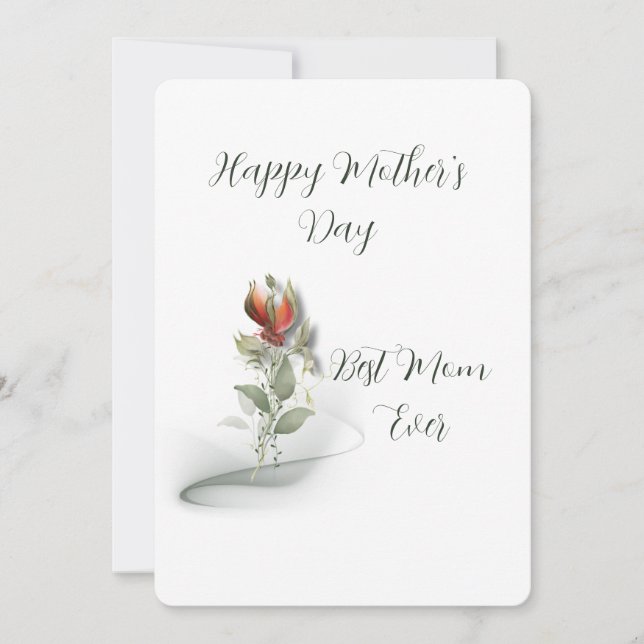 Flache Feiertagskarte (Vorderseite)