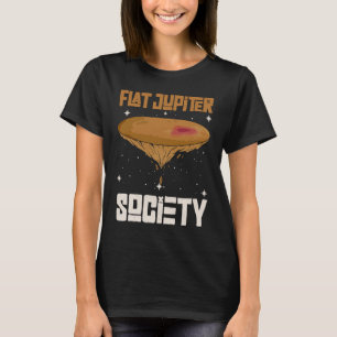 Flache Jupiter-Gesellschaft Jupiter Planet 1 T-Shirt