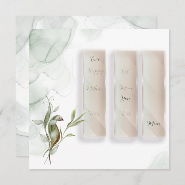 Flache Karte (Vorne/Hinten)