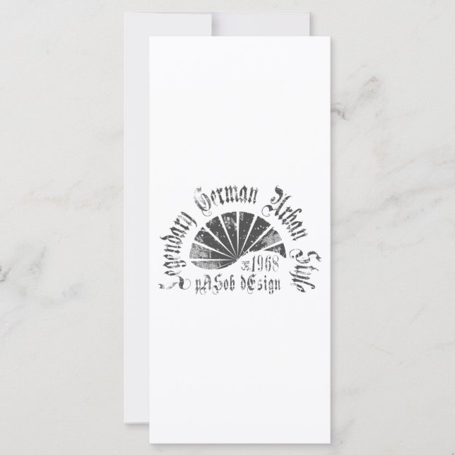 Flache Karte 10 cm x 23 cm (Vorderseite)