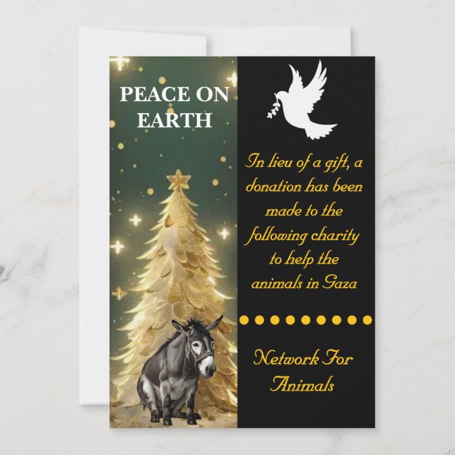 Flache Kartenankündigung Dankeskarte (Rückseite)