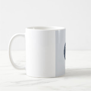 Flache minimalistische Mondphasen-Tasse - Tiefes N Kaffeetasse