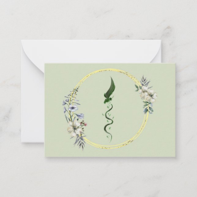 Flache Mitteilungskarte (Vorderseite)