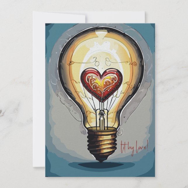 Fläche nach Liebe Feiertagskarte (Vorderseite)