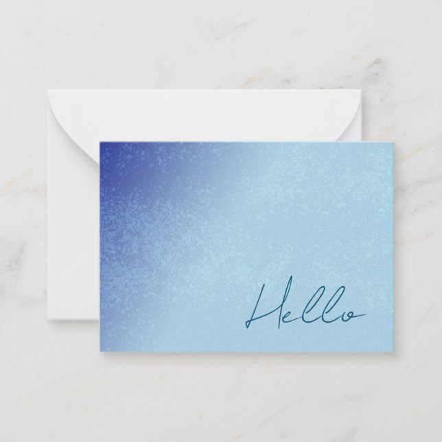 Flache Note Card mit Herz Mitteilungskarte (Vorderseite)