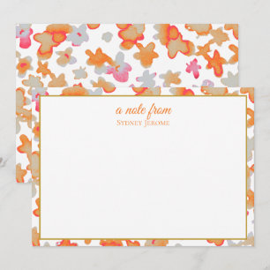 Flache Notizkarte Mitteilungskarte