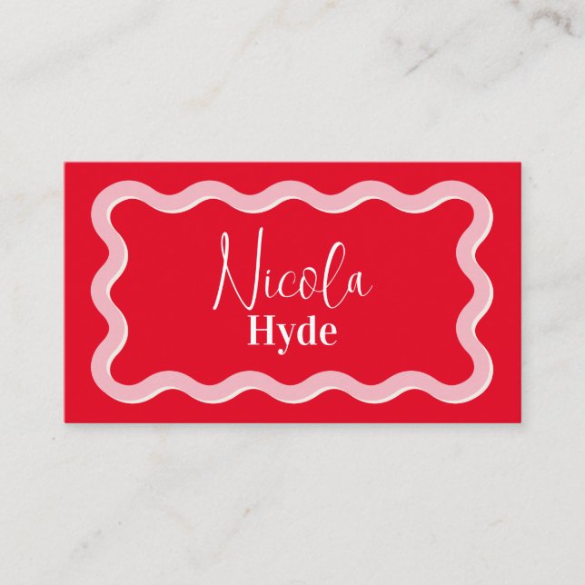 Flache Platzkarte (Vorderseite)