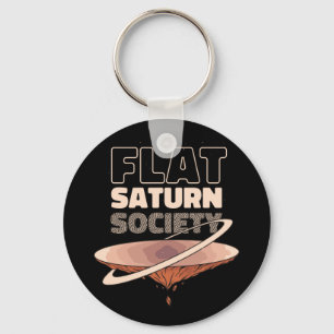 Flache Saturn-Gesellschaft - Wissenschaftliches De Schlüsselanhänger