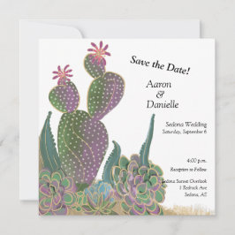 Flache Save the Date Karte