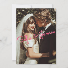 Flache Save The Date Karte