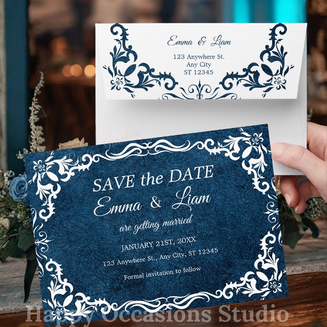 Flache Save The Date Karte (Von Creator hochgeladen)