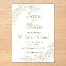 Flache Save The Date Karte