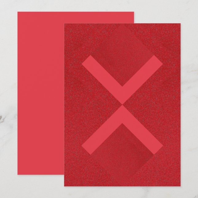 Flache Save-The-Date-Karte Save The Date (Vorne/Hinten)