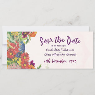 Flache Save-the-Date-Karte Save The Date