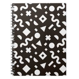 Flache Textur aus geometrischen farbenfrohen Forme Notizblock