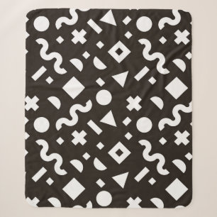 Flache Textur aus geometrischen farbenfrohen Forme Sherpadecke