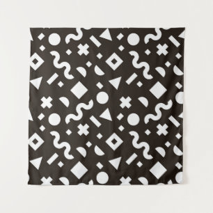 Flache Textur der geometrischen farbigen Formen. M Wandteppich