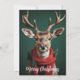 Flache Weihnachtskarte Feiertagskarte