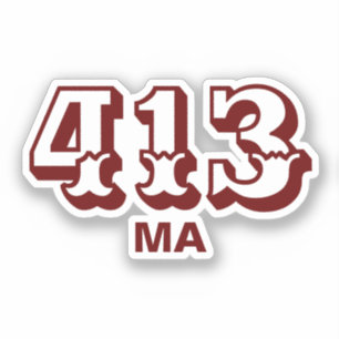 Flächencode 413 aufkleber