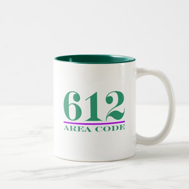 Flächencode 612 zweifarbige tasse (Rechts)