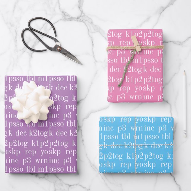 FLÄCHENWÖRTERBUCH II GESCHENKPAPIER SET (Vorderseite)