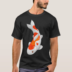 Flacher japanischer Koi-Karpfenfisch T-Shirt