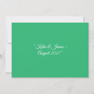 Flacher Mintgrüner Hintergrund – Wedding Design Ankündigung