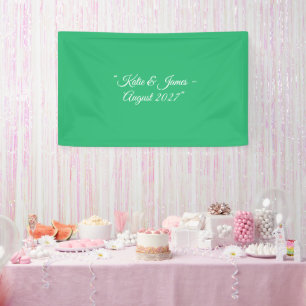 Flacher Mintgrüner Hintergrund – Wedding Design Banner