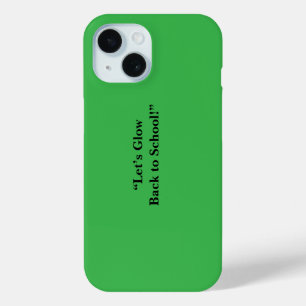 Flacher Neon-Grüner Hintergrund – Schultextur Case-Mate iPhone Hülle